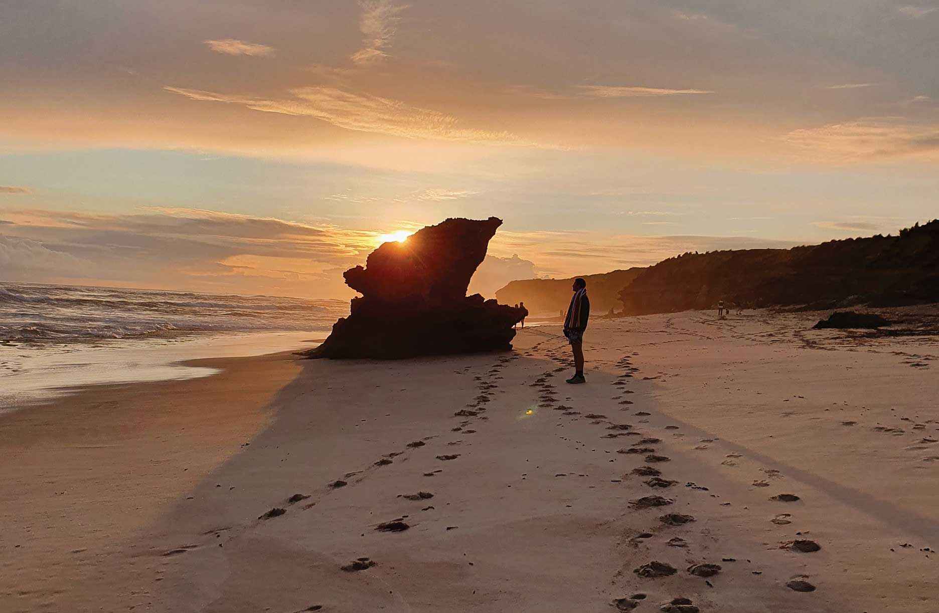 Lizard Head Rock at Rye Ocean Beach is a special place for Johanna Tachas.<br />
