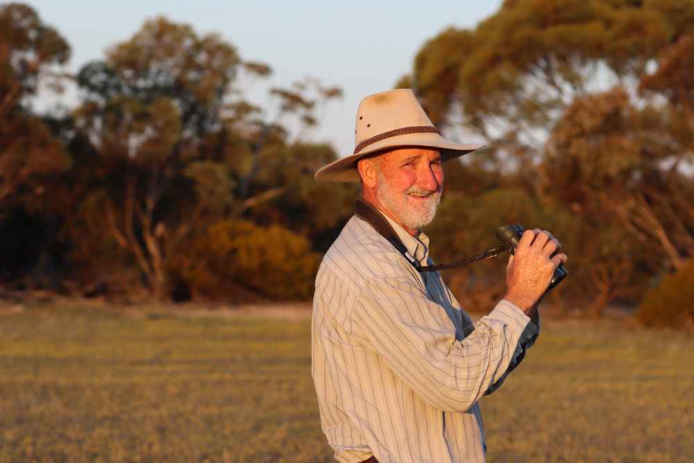 Avid birder Phil Murdoch has been restoring land at Colignan, south of Mildura, since 2001. 