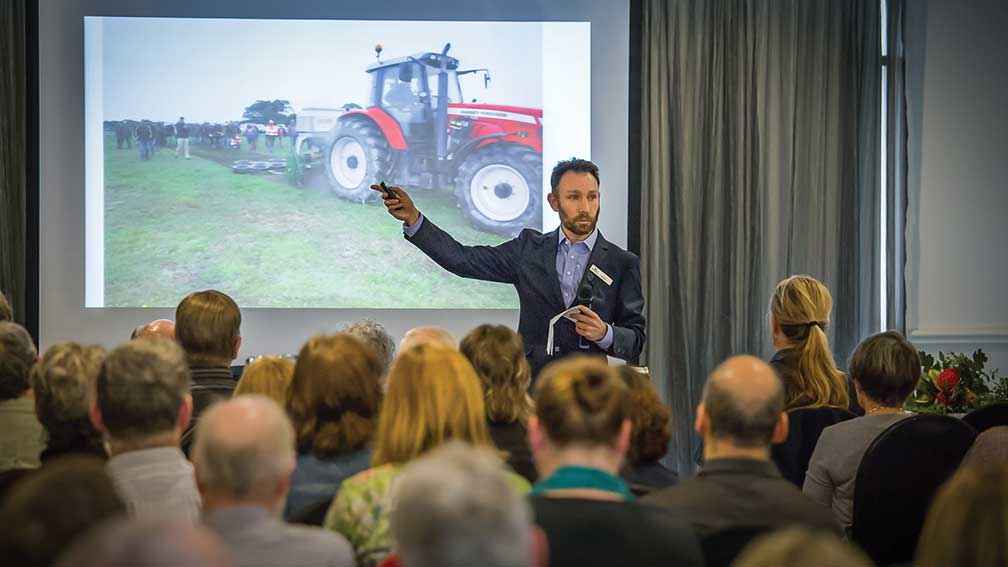 Tony Gardner presenting at a forum on the agriculture of Indigenous Australians at Traralgon in 2016.