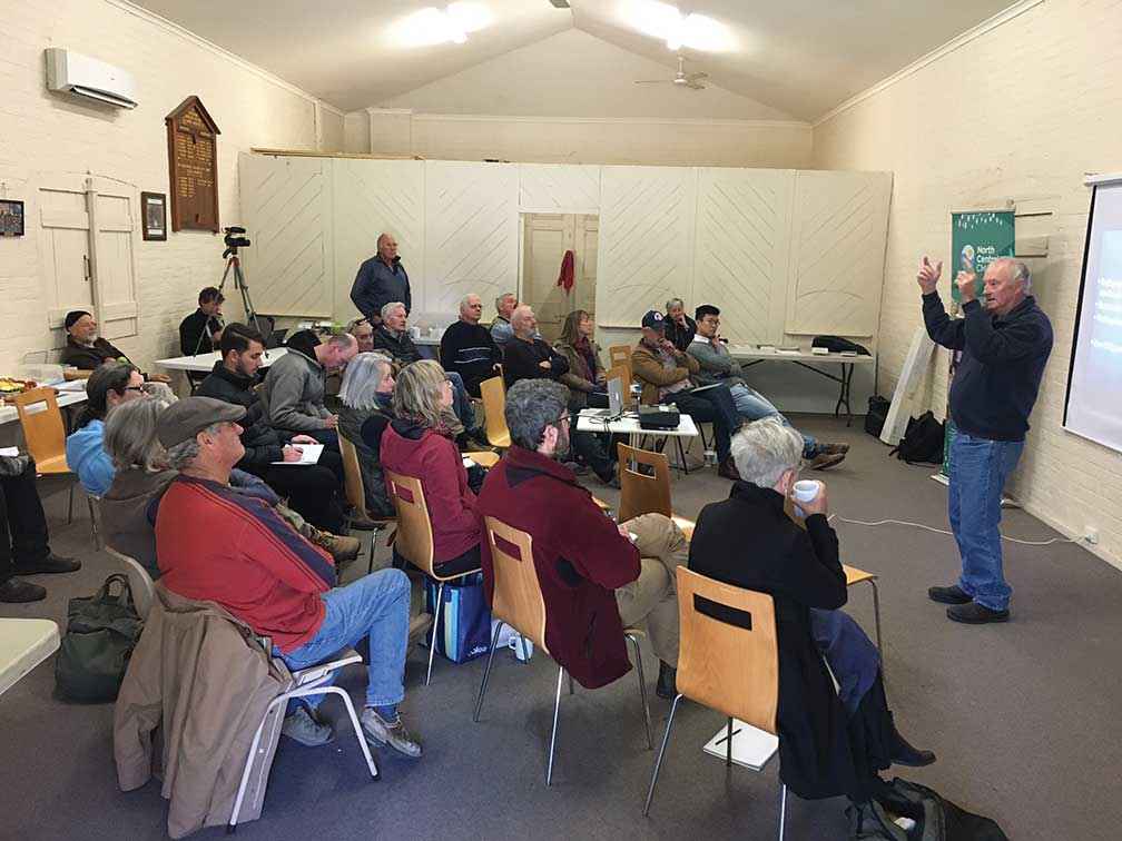 A MARAG pasture management workshop with Colin Seis in Castlemaine in March 2024.